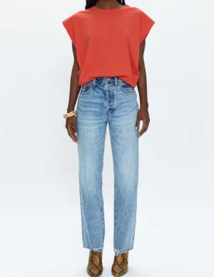 CASSIE SUPER HIGH RISE STRAIGHT CROP - BRAMBLE