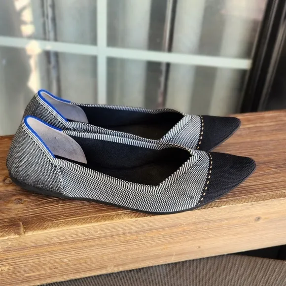 Rothy's The‎ Point Gray Mist Cap-toe Ballet Flat  Neutral Classic