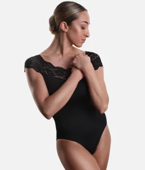 So Danca Cap Sleeved Lace Leotard E-10945LE / SL16